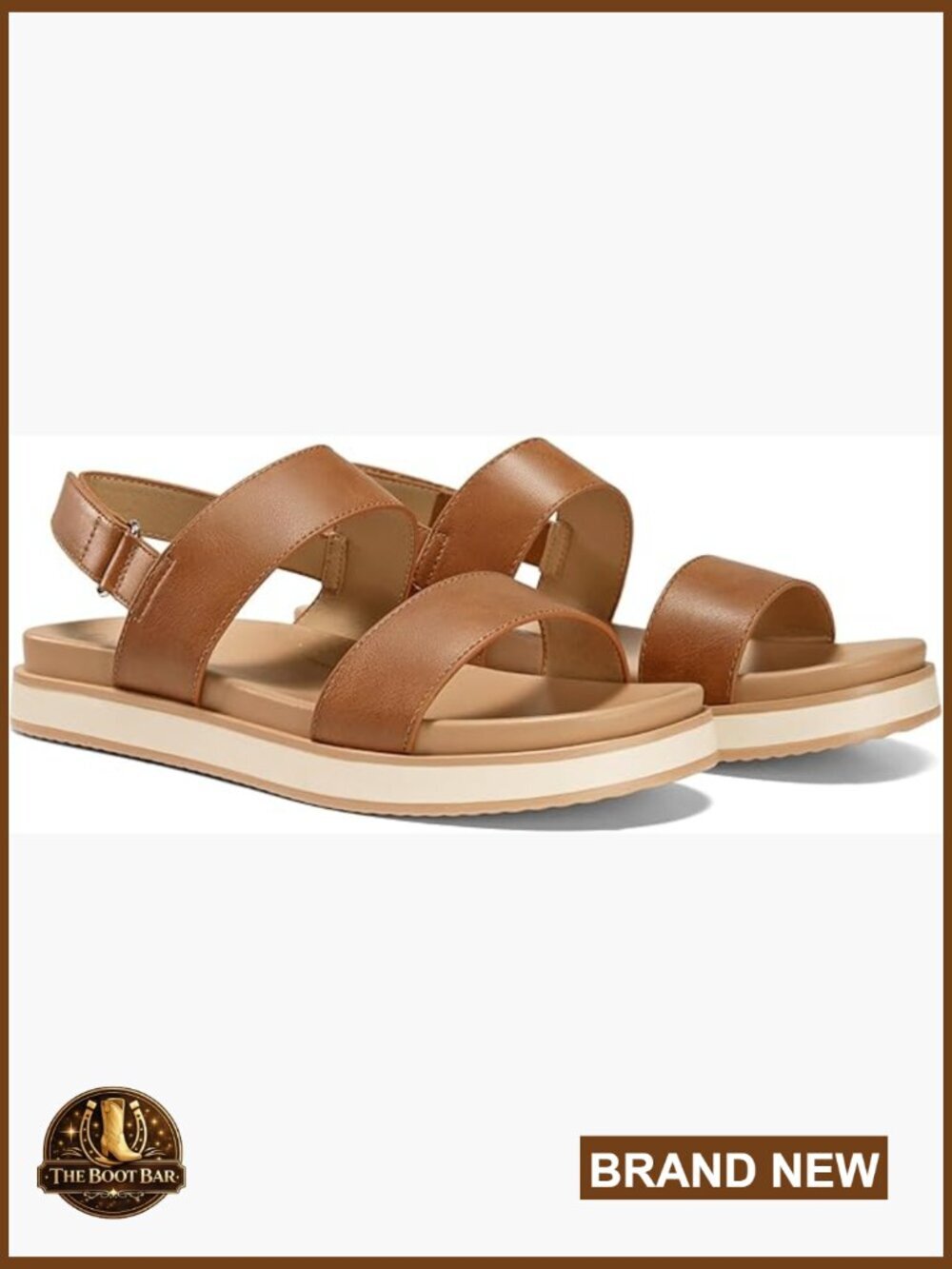 Women's Arch Support Adjustable Strap Flat Sandals Platform Comfort Footbed